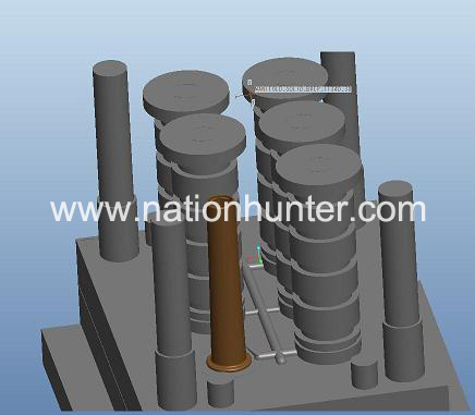 bbq bottom leg mould