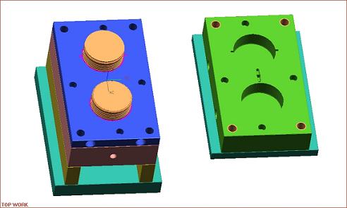 large adj tube nut+cap mould