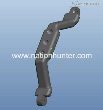 aluminum arm formed