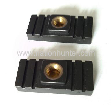 nut with brass insert mould